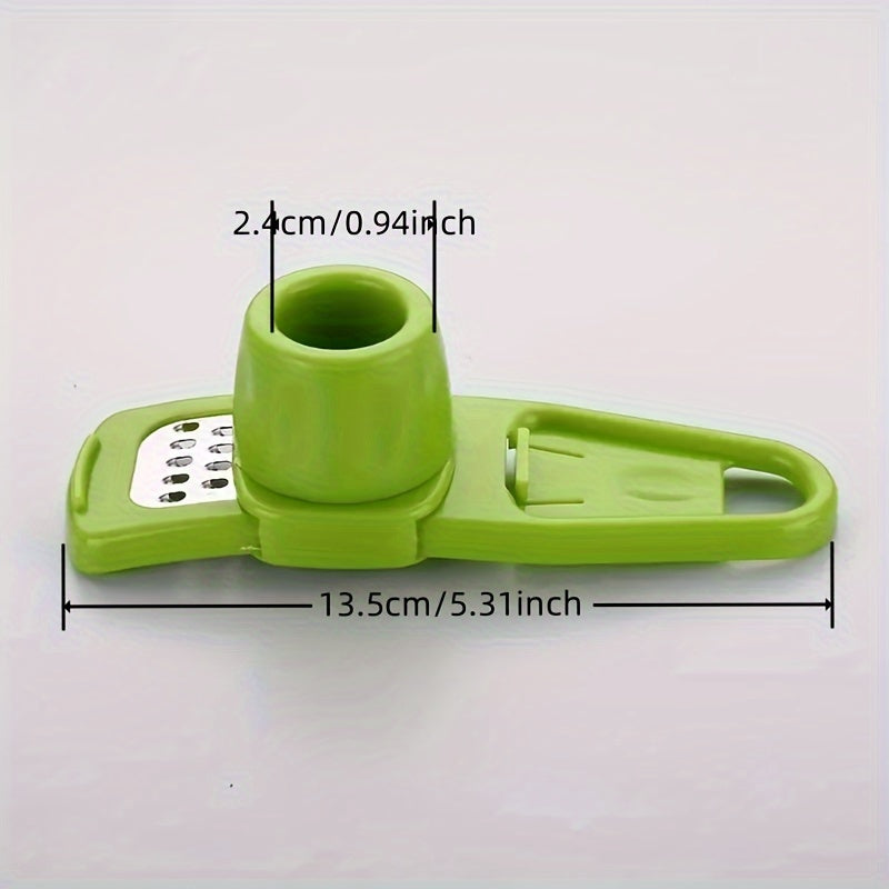 1pc Mini Molinillo de Ajo Creativo Prensa de Ajo Cocina Masa de Ajo Manual Masa de Ajo Gadgets de Cocina Verdes Herramientas para Picnic y Barbacoa al Aire Libre