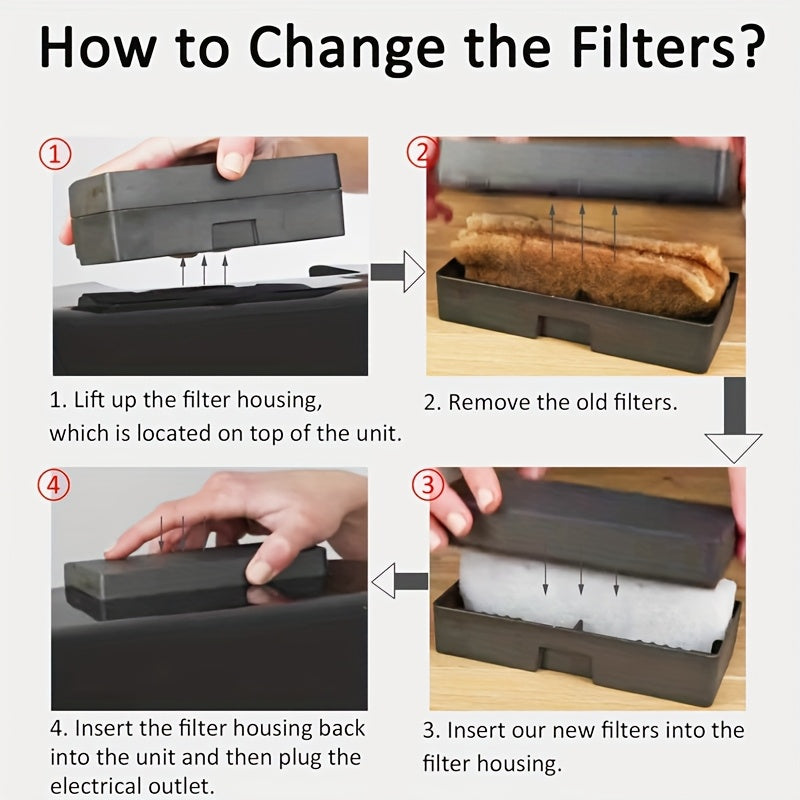 12 piezas de filtros de aire reemplazables para vaporizadores de aceite y freidor de aire, adecuados para freidor de aire de 6 cuartos, reemplazo de filtro de eliminación de olores.