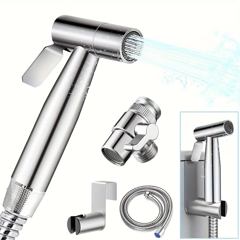 Sistema de ducha portátil - Control de flujo dual y montaje en pared, manguera reforzada de 1,5m, adecuado para baño de spa/baño de RV