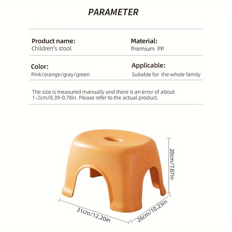 1pc Taburete de plástico antideslizante duradero - Taburete apilable para, ideal para exteriores, camping, pesca, fiestas de cumpleaños, escuela, eventos deportivos - Taburete versátil para interiores, no requiere montaje