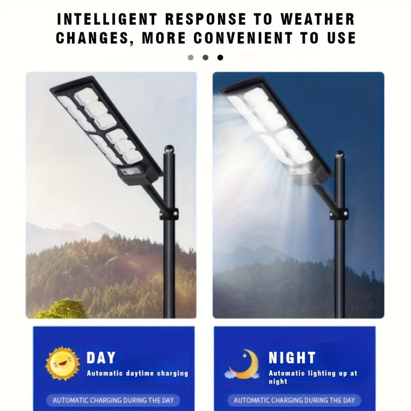 2 piezas/1 pieza - Luces solares LED ultra brillantes para exteriores, luces de jardín con sensor de movimiento - Ideales para iluminación de calles, estacionamientos comerciales y canchas deportivas al aire libre