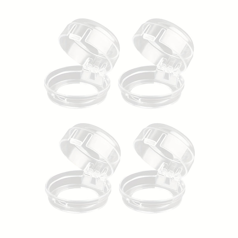 2/4pcs Cubiertas de Plástico Transparente para Perillas de Estufa de Gas, Protectoras para la Seguridad de la Cocina en Casa, Cubierta de Control de Estufa de Gas Antitáctil, Protectores de la Parte Superior de la Estufa