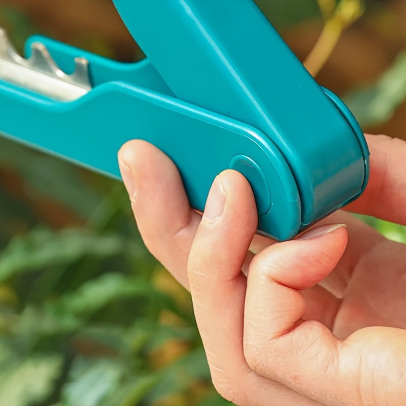 Desbarbador Manual de Espinas y Tallos para Rosas - Mango Azul Ergonómico con Cuchillas de Precisión para Arreglos Florales, Jardinería y Manipulación de Rosas - Herramienta Duradera para el Hogar, Accesorio de Jardín, Fácil Agarre, Construcción Robusta,