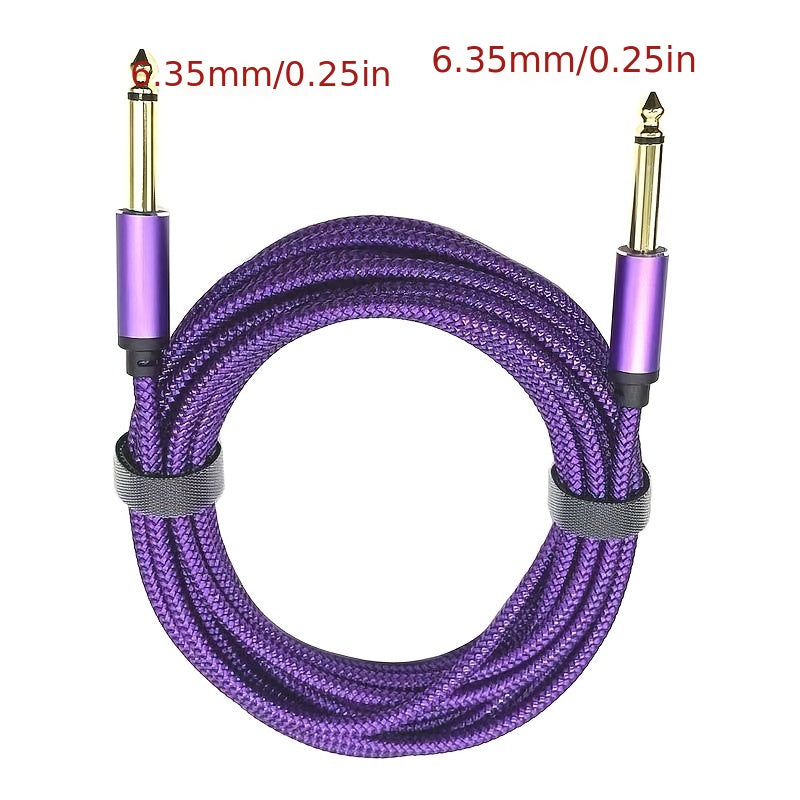 Cable de audio de 6.35 mm macho a macho con reducción de ruido, para consola de mezclas, amplificador de potencia y conexión de guitarra Mubesi, Eid Al-Adha Mubarak