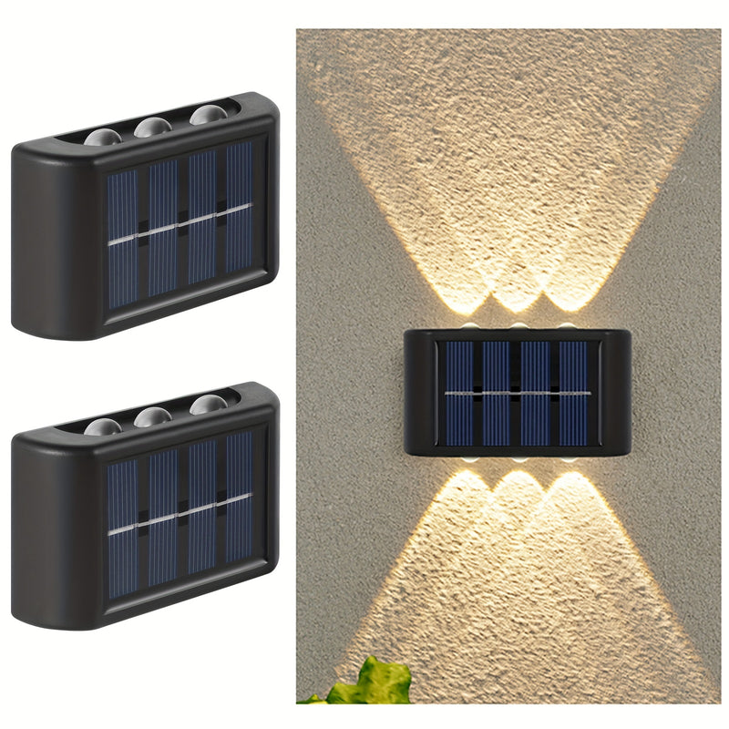 Lámpara solar LED Shenzhi Tech con sensor de luz inteligente, encendido/apagado automático, luz exterior para pared con regulación automática de intensidad, ideal para jardín, calle o balcón