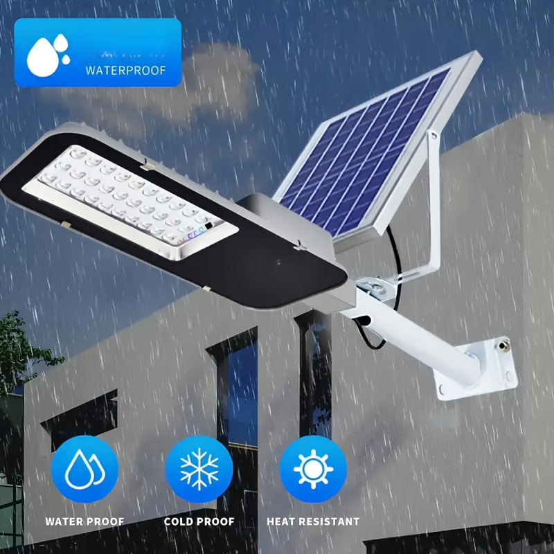 Lámpara solar para exteriores potente con batería de 6000/4000mAh, iluminación para jardín y patio, control remoto, ahorro de energía, panel solar, ideal para jardines florales