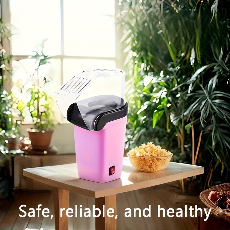 1 pieza, Mini fabricante de palomitas de maíz eléctrico - Sin aceite, control de temperatura inteligente, bajo ruido, duradero y portátil para cines en casa, camping, fiestas - Regalo de cumpleaños de Navidad, regalos de palomitas de maíz, fabricante de