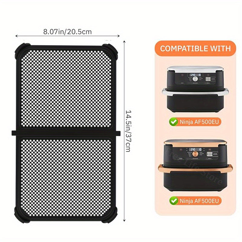 Guardia plegable de silicona anti salpicaduras, reutilizable, para Ninja AF500 Freidora de aire caliente, con protección efectiva de bobina de calor, herramientas de horneado