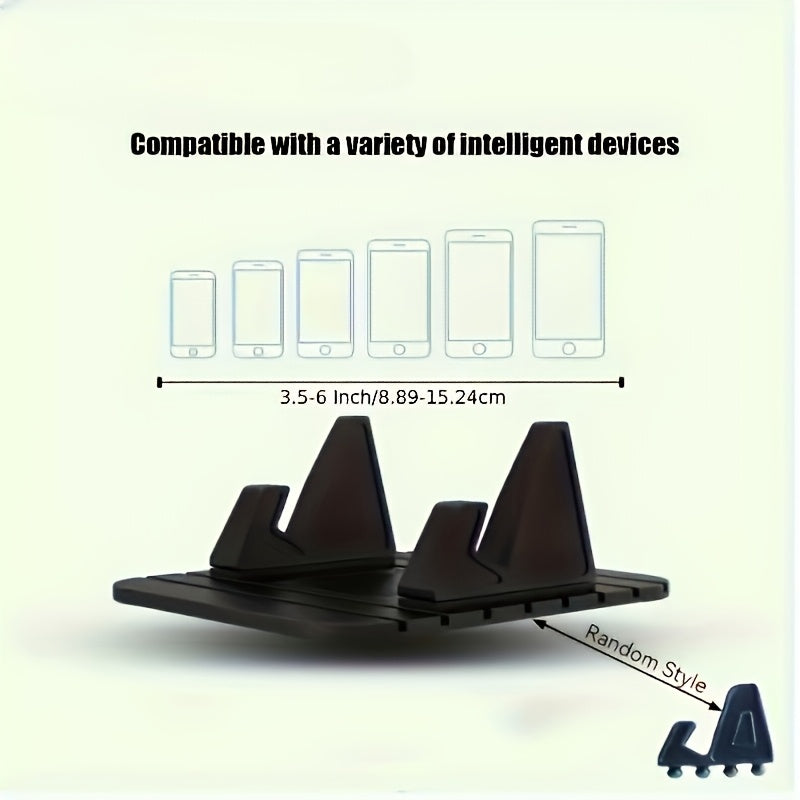 Soporte Antideslizante Universal para Teléfono de Coche, Base de Montaje para Móvil en Vehículo - 1 pieza
