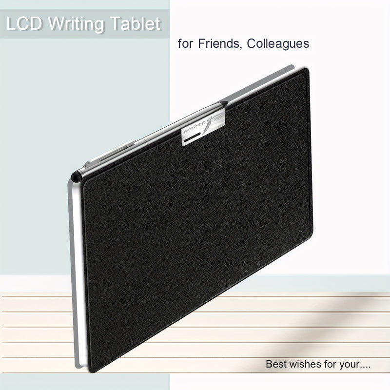 Tableta electrónica portátil de 7.35 pulgadas con lápiz capacitivo, diseño plegable y funda protectora PU, herramienta perfecta para la comunidad sorda y mudada, regalo ideal para cumpleaños, Pascua o Acción de Gracias