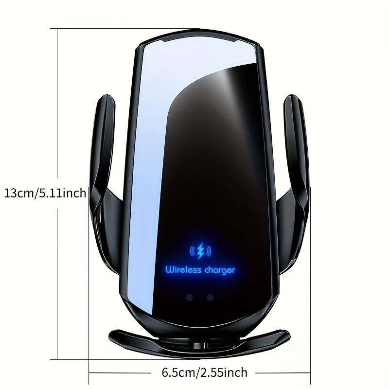 cargador sin varillas para coche de 15W con soporte para ventilación, giratorio vertical y horizontal a 360°, soporte estable para teléfono, incluye 2 cabezales magnéticos, compatible con todos los modelos móviles como Apple, Xiaomi, etc