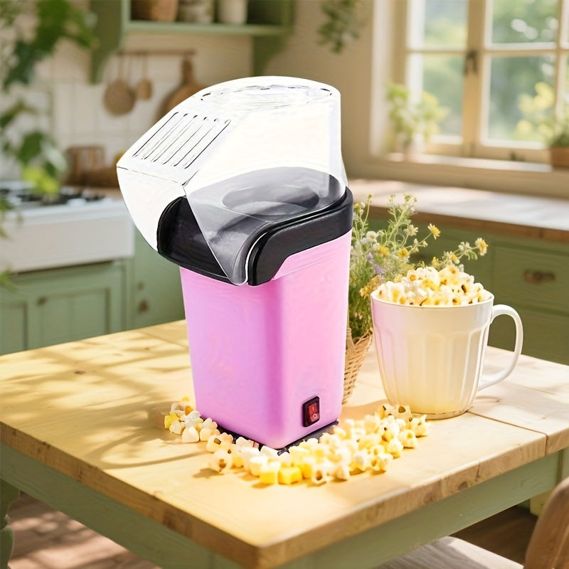 1 pieza, Mini fabricante de palomitas de maíz eléctrico - Sin aceite, control de temperatura inteligente, bajo ruido, duradero y portátil para cines en casa, camping, fiestas - Regalo de cumpleaños de Navidad, regalos de palomitas de maíz, fabricante de