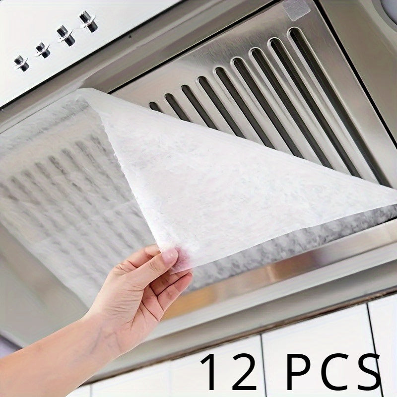 Tela no tejida resistente al calor absorbente de aceite cubierta de humo y polvo para campana extractora - membrana de filtro de alta temperatura, accesorio de limpieza de cocina sin olor, no requiere batería