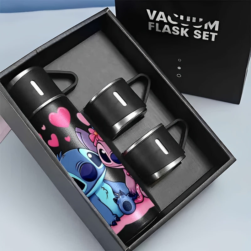 Juego de Tazas Térmicas Disney Stitch de 17oz | Botellas Deportivas Aisladas y Botellas | | Aislamiento al Vacío | Actividades al Aire Libre, Uso en la Oficina, Vida en Caravana | Perfecto para Seres Queridos LHB03211
