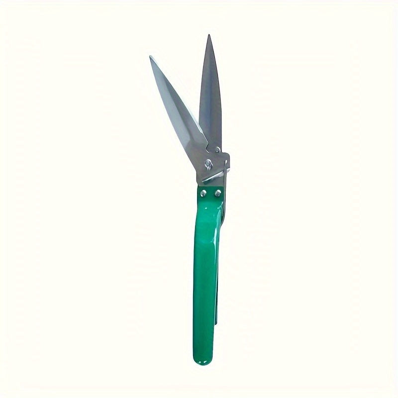 Tijeras de césped ergonómicas de acero al carbono - Tijeras de jardín de alta precisión con cuchillas de acero inoxidable, cortacéspedes manuales duraderos para jardinería en casa, diseño contemporáneo, no necesita electricidad, cortacéspedes para patio,