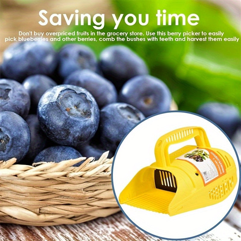 Herramienta portátil para recoger frutas sin batería - Máquina de recolección de frutas sin batería de 24 horas con mango ergonómico y diseño de plástico duradero para huertos, jardines, frutas - Ligera y fácil de usar, recolección de frutas, mango ergon
