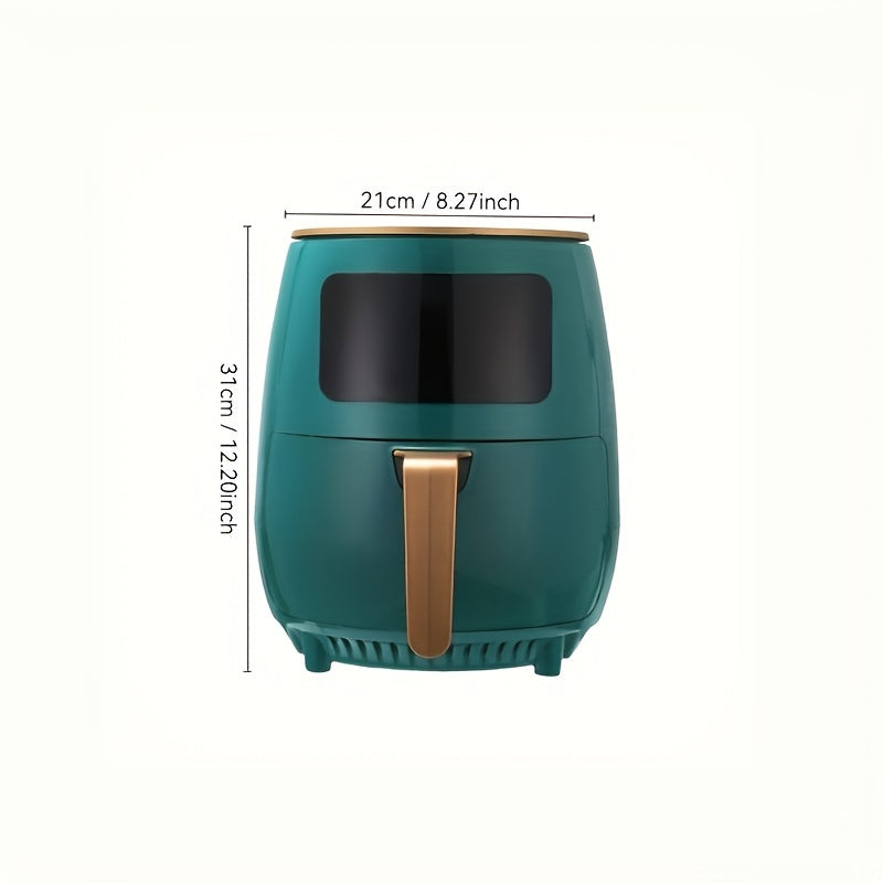 Freidora de aire automática doméstica 4.5L, pantalla táctil inteligente, máquina para papas fritas con gran capacidad