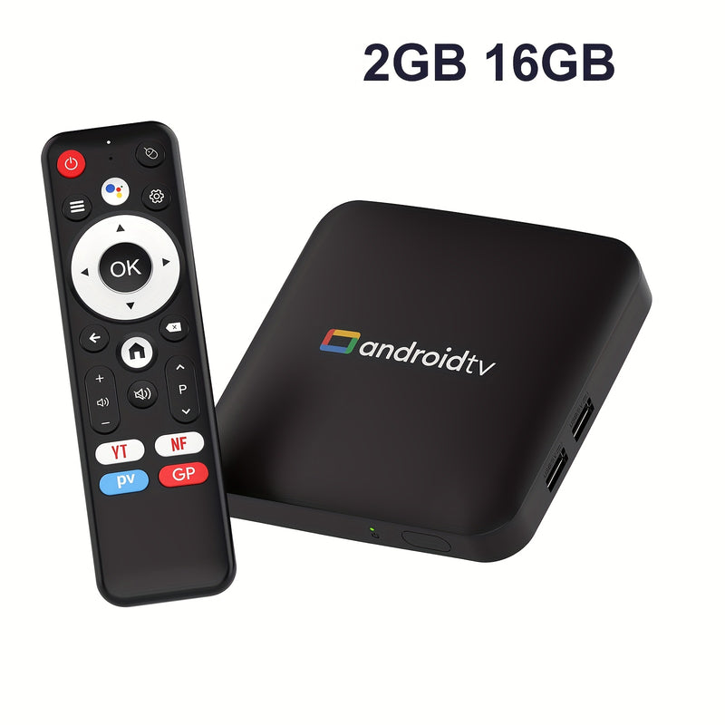 TV Box Inteligente H96 MAX Jingchen S905L3 Quad Core CPU Android 14.0, 2GB/16GB RAM, Salida 4K HD, WiFi Dual Band 2.4G/5G, BT4.0+LAN, Asistente de Voz Google, 2 Puertos USB 2.0