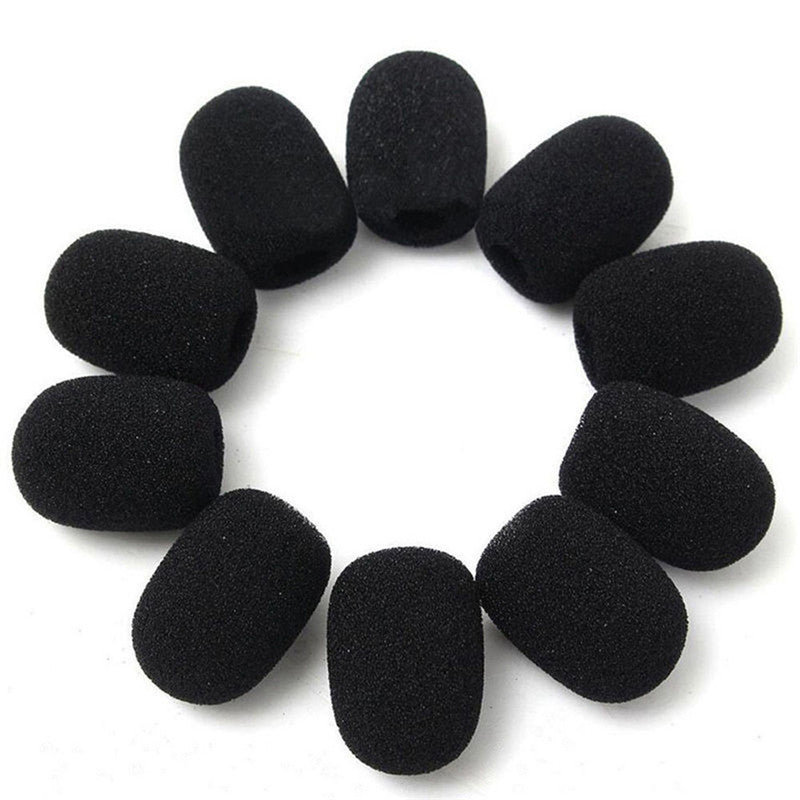 Conjunto de 5 Piezas de Protector Antiviento para Micrófono, Almohadilla de Espuma Suave para Cubrir el Micrófono, Esponja en Color Claro Beis