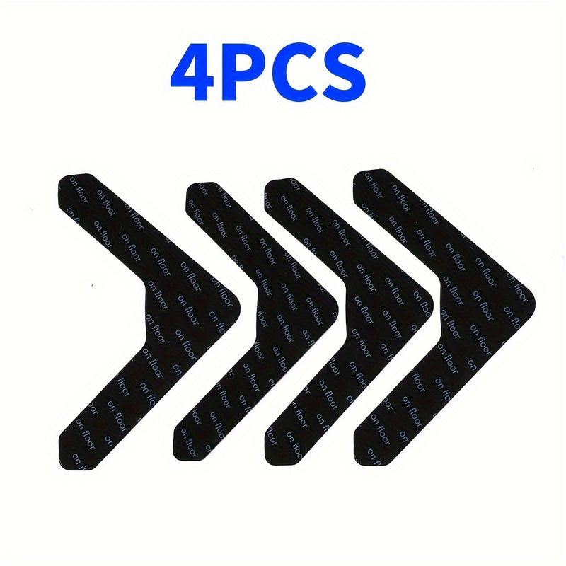 4/12/20pcs Cinta de agarre para alfombras Adhesivo de doble cara Cinta de alfombra antideslizante Pegatinas de cinta de alfombra lavable Cinta de alfombra para alfombras de área Cinta de alfombra para alfombras de esquina reutilizable para pisos de mader