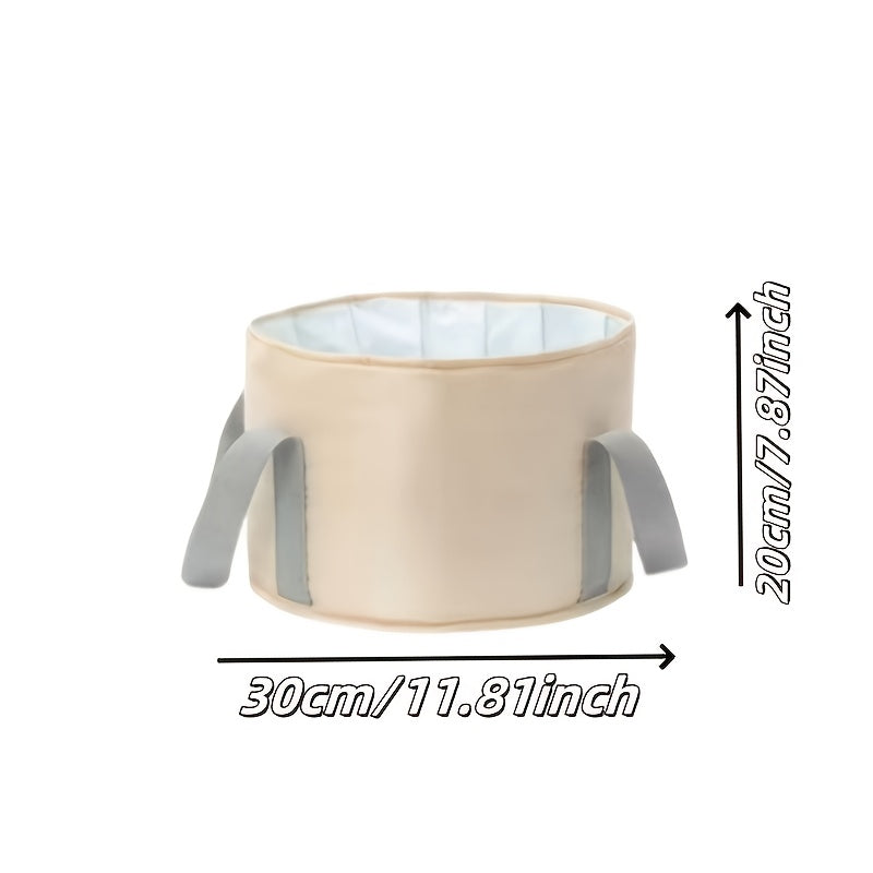 1 Pieza Bañera de Pies Portátil y Plegable de Lujo - Tubería Profunda Aislada con Asas Rosadas para Agua Fría y Caliente, Relajante para Hombres y Mujeres, Regalo Ideal para Padres, Sin Necesidad de Electricidad