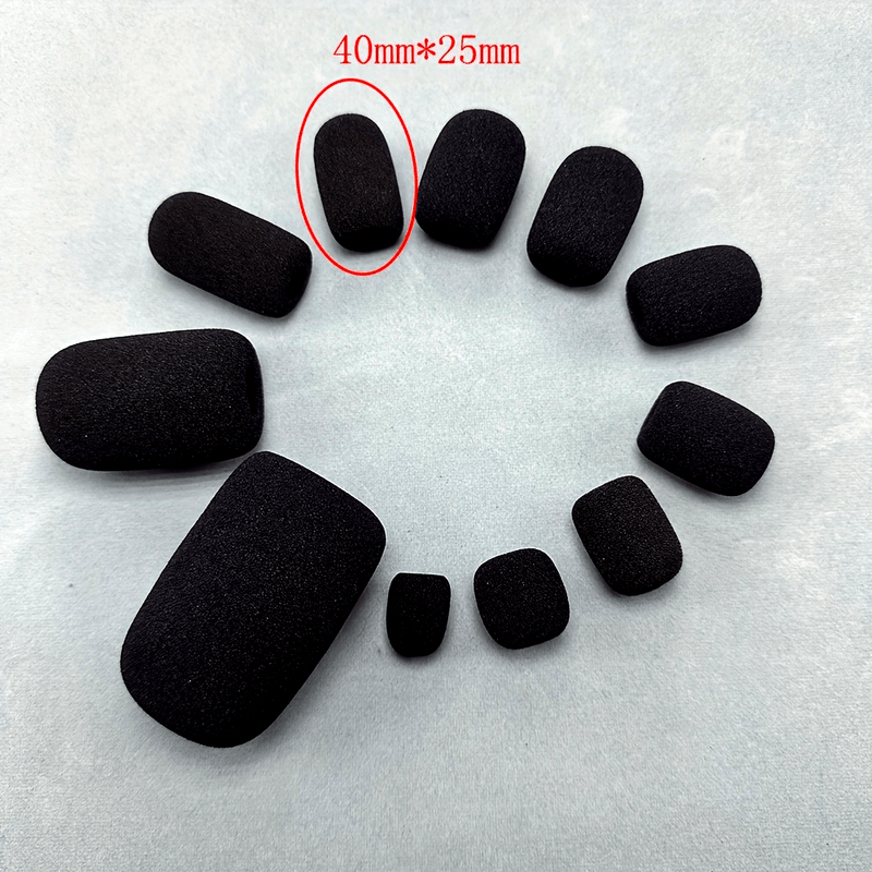 Micrófono Esponja Mi Cabeza Multi-tamaño Auricular Micrófono Esponja Micrófono Protección de Vida Accesorios Cubierta a prueba de viento Eid Al-Adha Mubarak