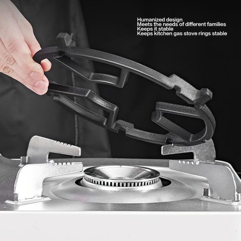 2pcs/1pc Anillos de Hierro Fundido para Wok, Soporte Antideslizante para Estufa de Gas, Accesorios de Reemplazo para Rejilla de 4 y 5 Púas ()