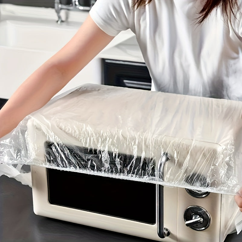 10/20/50pcs, Cubierta De Polvo Desechable Para Pequeños Electrodomésticos, Cubierta De Arrocera Para Electrodomésticos Domésticos, Bolsa Transparente Protectora Para Horno De Microondas Y Aspiradora, Buena Para La Limpieza Del Hogar En La Cocina, Utensil