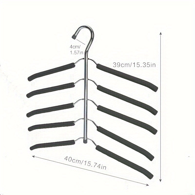 Percha Multi-capa Para Ropa, Tendedero De Metal, Ahorro De Espacio Y Organización Para Armario, Closet, Dormitorio