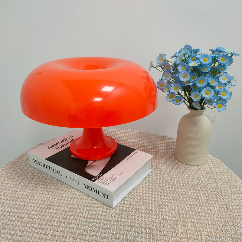 Lámpara de escritorio LED ajustable moderna con sombrilla de hongo - Alimentada por USB, control de botón, base de plástico, perfecta para dormitorio y oficina, lámpara de escritorio de oficina | Diseño juguetón | Sombrilla de lámpara de plástico