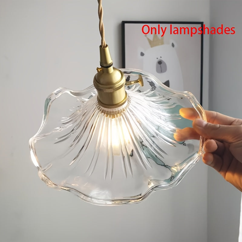 Lámparas colgantes artísticas de vidrio - Lámparas colgantes cuadradas rústicas con acabado metálico para cocina, dormitorio, entrada, comedor y bar - No se necesita batería, instalación fácil, decoración de iluminación