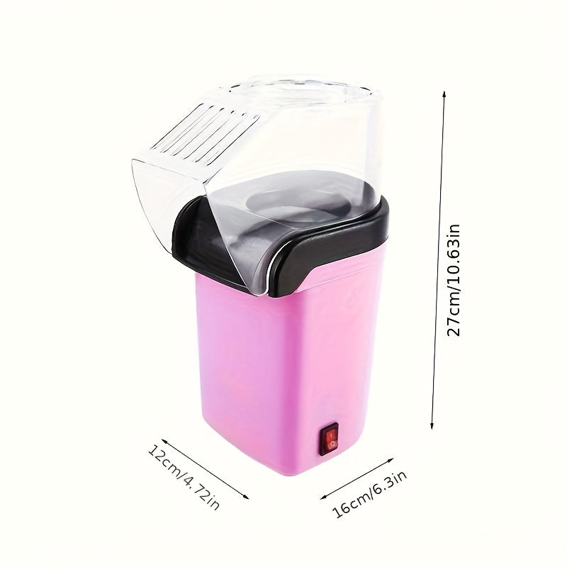 1 pieza, Mini fabricante de palomitas de maíz eléctrico - Sin aceite, control de temperatura inteligente, bajo ruido, duradero y portátil para cines en casa, camping, fiestas - Regalo de cumpleaños de Navidad, regalos de palomitas de maíz, fabricante de