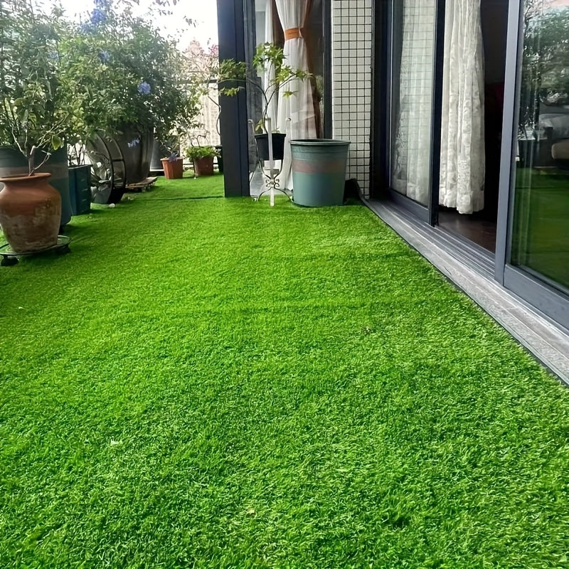 Césped artificial grande para exteriores, 400 cm x 50 cm, apariencia natural, bajo mantenimiento, fácil instalación sin herramientas, decoración duradera para todas las estaciones, ideal para jardín, patio, bodas y áreas de juego, uso en interiores y ext