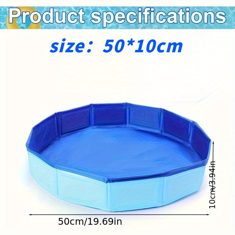Baño de Pies Portátil y Plegable - Lavabo para Pies de PVC Compuesto Azul, Herramienta Esencial de Limpieza para Piscinas Elevadas y Accesorios de Piscina, Modelo: ZE-2025pcs B