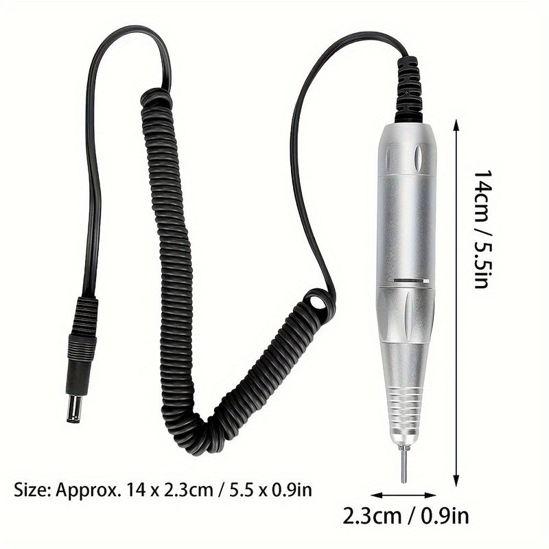 Mango de taladro eléctrico profesional para uñas, taladro de decoración de uñas de 35000RPM, pieza de mano, máquina de pulido, accesorio de taladro de manicura