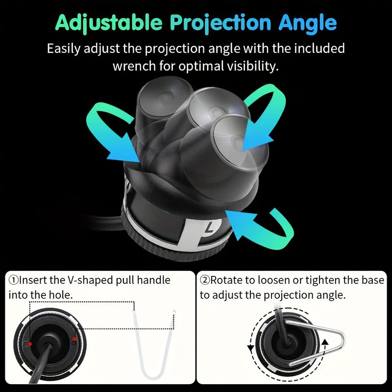 1set Luces Proyector de Alas de Ángel para Coche LED Luces de Bienvenida para Espejo Retrovisor Lateral de Puerta Iluminación Ambiental Luz de Desbloqueo/Bloqueo de 30 Segundos