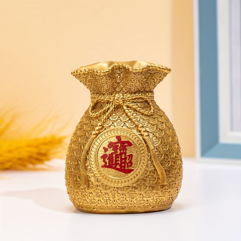 1pc Bolsa De Dinero De Estilo Chino, Almacenamiento De Dinero, Adorno Lindo, Adorno Para El Hogar, Sala De Estar, Bar, Café, Decoración De Mesa, Adorno De Exhibición De Mesa