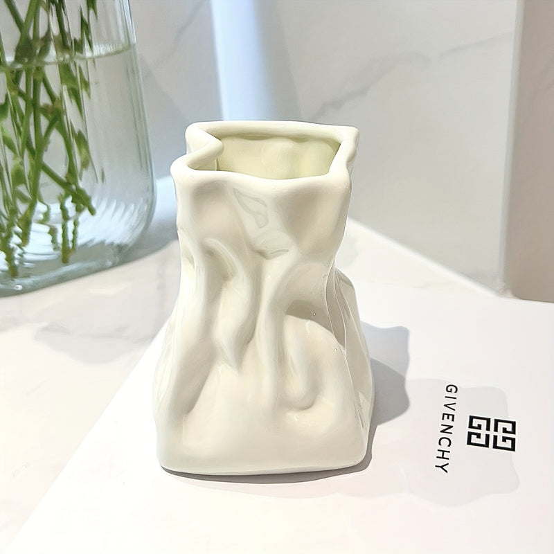 Soporte de cepillo de dientes de cerámica - Organizador de baño autónomo para pasta de dientes y cepillos de maquillaje - Diseño de lujo moderno - No requiere electricidad. Decoraciones de Halloween, Navidad