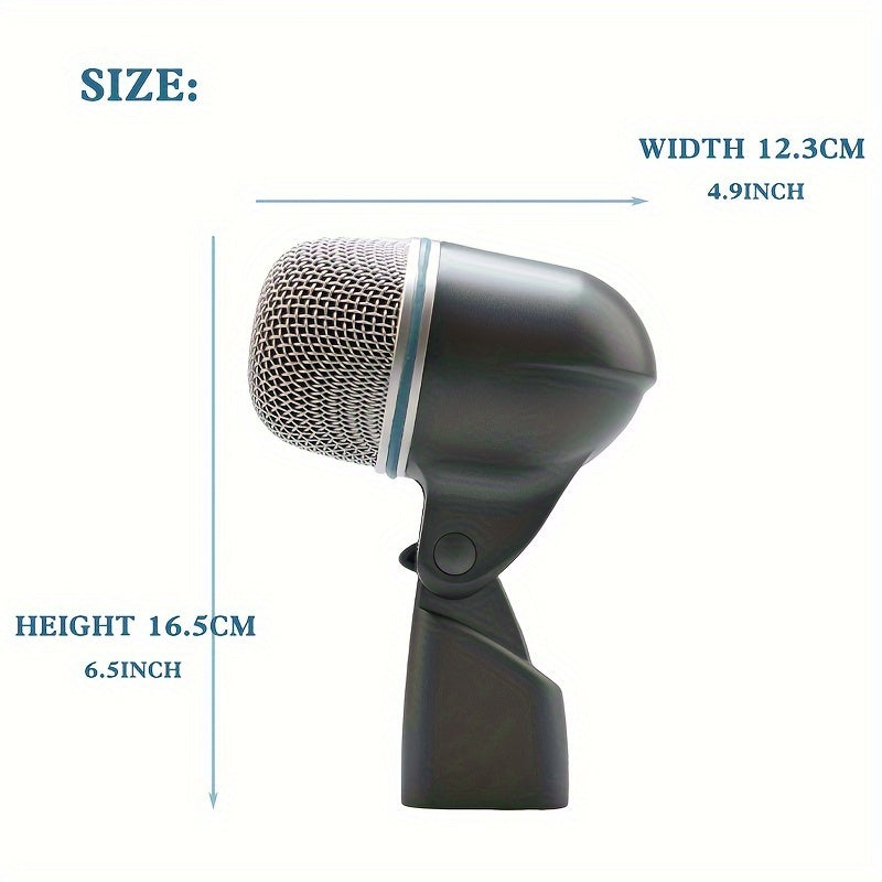 BETA MIC Micrófono de Voz de Robot Instrumento Musical Micrófono Dinámico de Corazón Micrófono con Cable para Aplicaciones Vocales e Instrumentales Tambor de Serpiente Guitarra Eléctrica de Latón Instrumento de Percusión