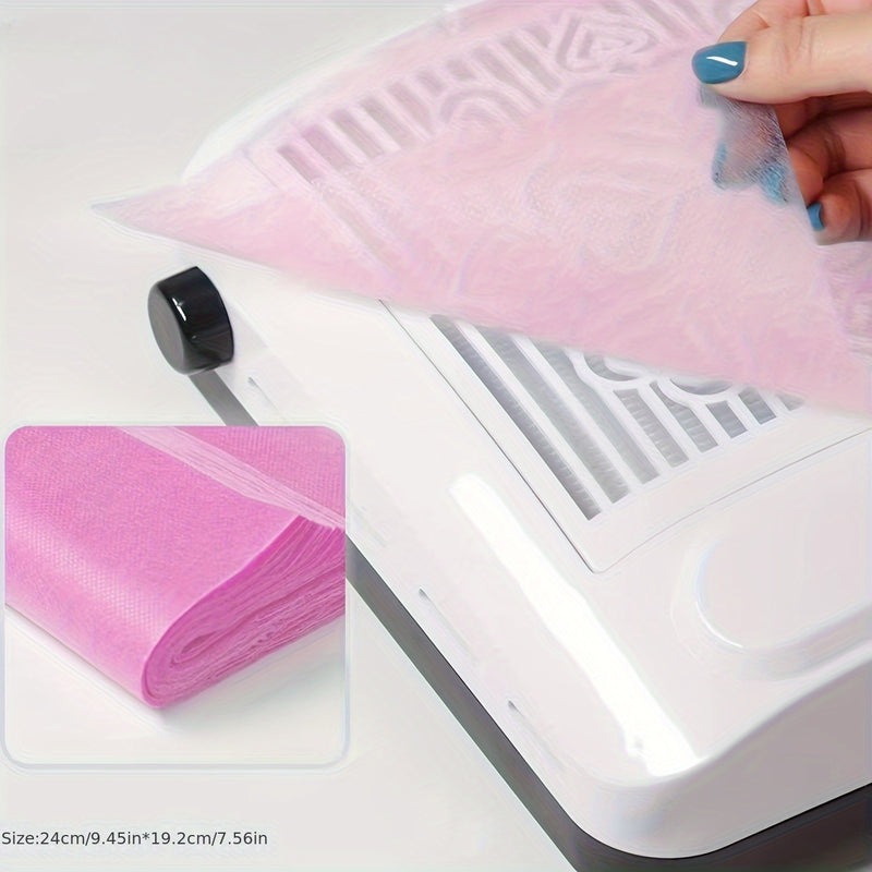100 pzas Filtros de Recolección de Polvo Inodoros para Herramientas de Succión de Uñas - Accesorios Eficientes para el Cuidado de Manos y Pies con Filtración Superior, Limpieza Fácil y Diseño Reutilizable - Perfecto para Uso en Salón y Hogar