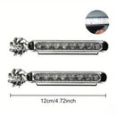 2 paquetes de luces auxiliares LED para coche, luces de motocicleta, luces de ventilador rotativo creativo, sin batería.