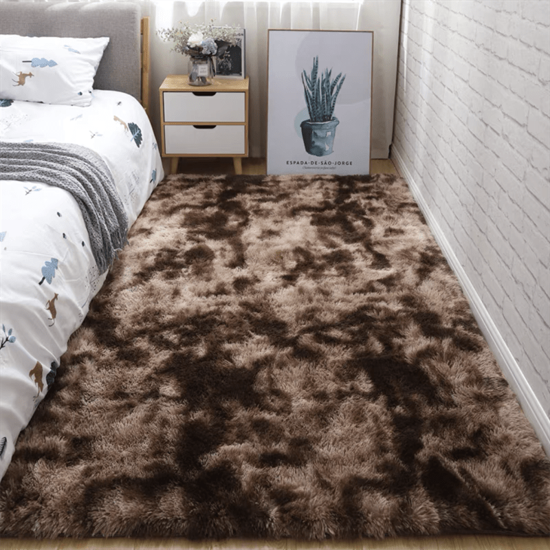 Alfombra mullida y densa de 1,58 pulgadas de grosor, antideslizante y con borlas para mayor estabilidad, ideal para dormitorio, entrada o pasillo.
