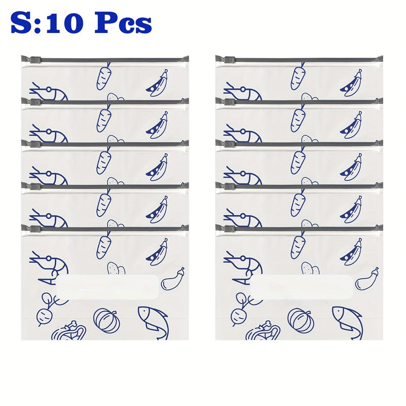 Paquete de 10 Bolsas Reutilizables de Aluminio Selladas - Herméticas y Antihumedad para Congelación, Preparación de Comidas, Gran Capacidad | Sin BPA, Material Apto para Alimentos, Lavado a Mano, Diseño Cuadrado, Ideales para Snacks, Verduras, Carne, Con