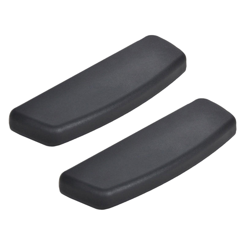 Accesorios de reposabrazos para silla de oficina con superficie de TPU, reposabrazos deslizantes 2D, superficie de silla de oficina, reposabrazos de plástico, superficie de accesorios, un par de superficies de reposabrazos deslizantes negras.