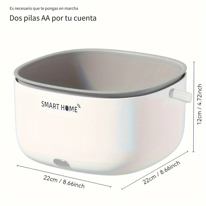 SMAT HOME Lavadora portátil de frutas y verduras, máquina de limpieza multifuncional, alimentada por batería, material PP, ≤36V, sin batería incluida, diseño de mango fácil de arco