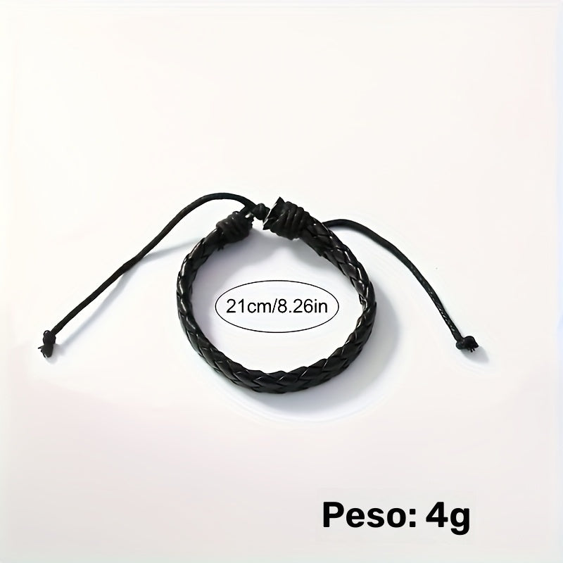 Un conjunto de dos relojes de cuarzo de negocios elegantes y pulseras de cuero.