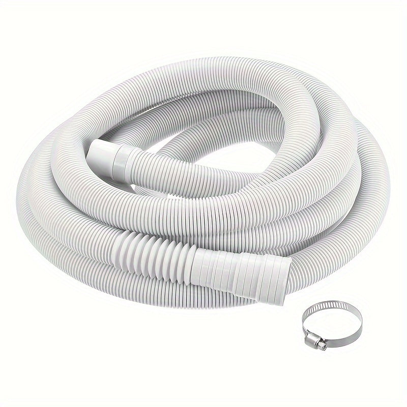 Manguera de Drenaje Flexible para Lavadora Blanca - Plástico Duradero, Accesorio Esencial para Electrodomésticos