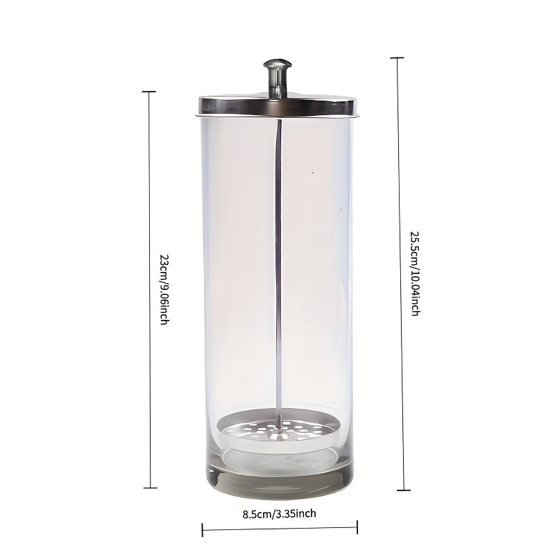 Vaso de Esterilización para Herramientas de Belleza, Botella de Desinfección para Salón de Peluquería, Vaso de Agua Estéril para Cuidado de Uñas, Botella de Vidrio para Esterilización