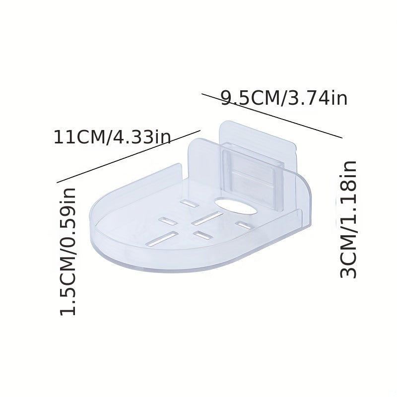 1 pza. Estante flotante transparente para monitor adhesivo para cámaras de seguridad y monitores para bebés - Estante de pared sin taladrar para decoración de oficina/hogar/estantes de almacenamiento de servicios públicos de baño