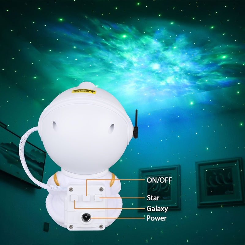 1pc Proyector de Guitarra Astronauta - Luz Nocturna con Ambiente Cósmico Mágico y Estrellas Brillantes, Regalo Perfecto para Cumpleaños y Fiestas
